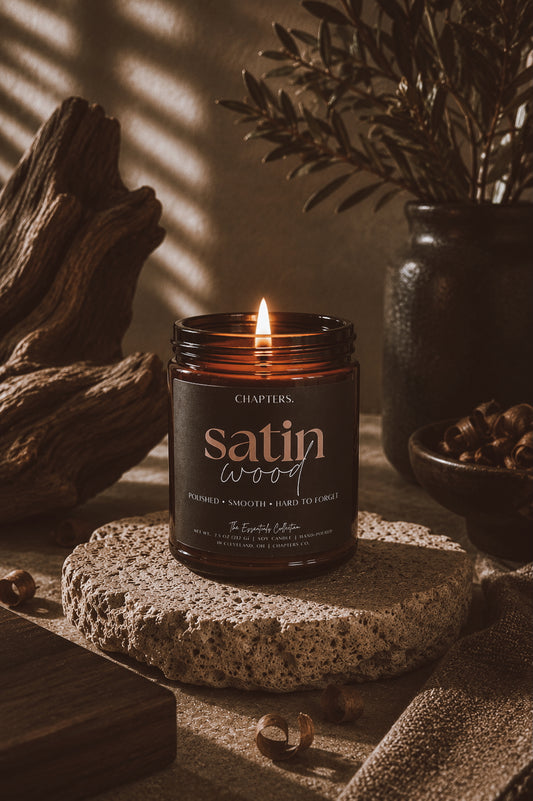 Satin Wood Soy Candle